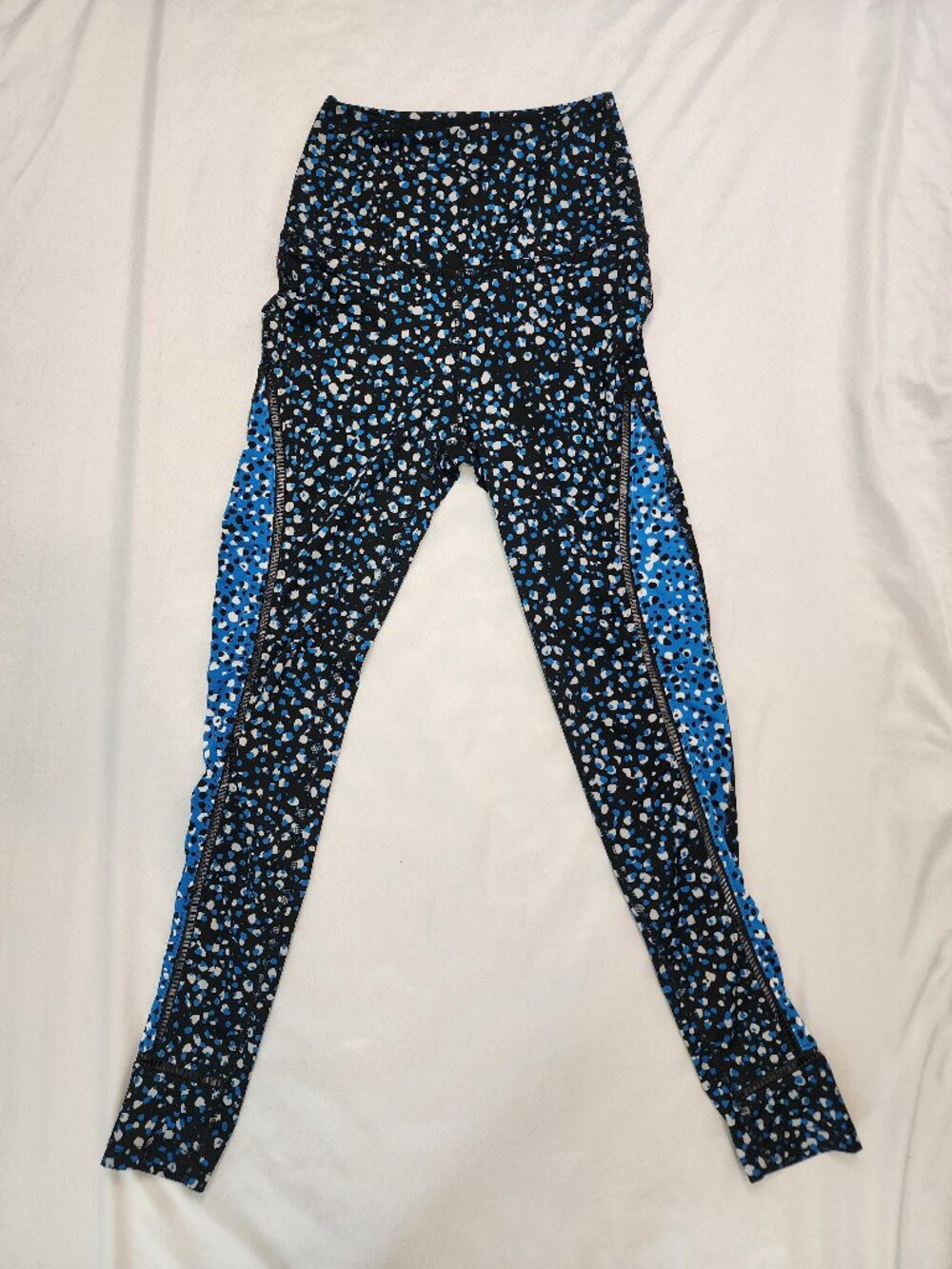 Beyond Yoga Small High Rise Speckled Leggings Ladder Mesh Made USA